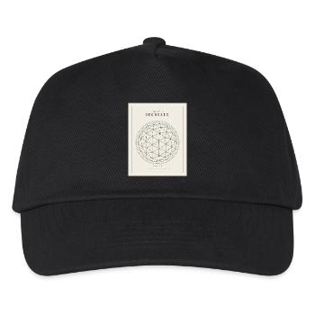 Motif géodésique de la géométrie des sphères - Casquette de baseball Enfant - noir - Devant