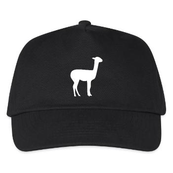 Lama - Kinder Basecap - Schwarz - Vorne