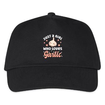 Knoblauch - Kinder Basecap - Schwarz - Vorne