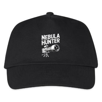 Nebula Hunter Telescope Art - Kids’ Baseball Cap - black - Front