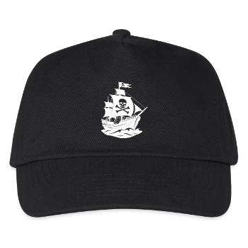 Pirate ship - Kids’ Baseball Cap - black - Front