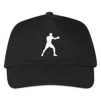 Boxsilhouette Kraftschub - Kinder Basecap - Schwarz - Vorne