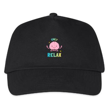 Regenbogen-Zen-Gehirn - Kinder Basecap - Schwarz - Vorne