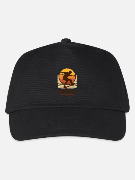 Venice Beach Skateboard Sunset - Kinder Basecap - Schwarz