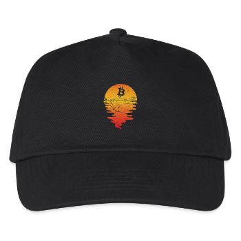 21 million Bitcoins - value rises infinitely - Kids’ Baseball Cap - black - Front