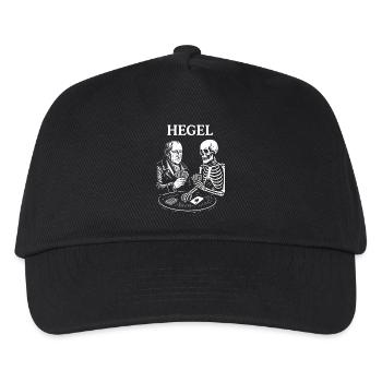 Hegel and Skeleton Card Duel - Kids’ Baseball Cap - black - Front