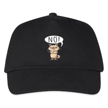 Um, Nope, Sarcasm & Funny Cat Tea Coffee - Kids’ Baseball Cap - black - Front