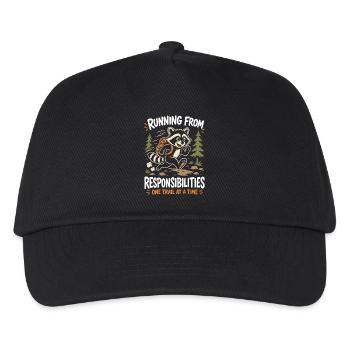 Fuir les responsabilités - Un sentier à la fois - Casquette de baseball Enfant - noir - Devant