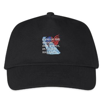 Funny Land Of The Freeze America Jeu de mots USA Cadeau amusant - Casquette de baseball Enfant - noir - Devant