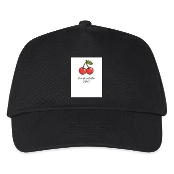 Kirsch-Vibes Süße Momente - Kinder Basecap - Schwarz - Vorne