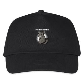 Don't Bother Me Chinchilla Chinchillas Nagetier - Kinder Basecap - Schwarz - Vorne