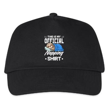 Drôle de cadeau de paresseux - Casquette de baseball Enfant - noir - Devant