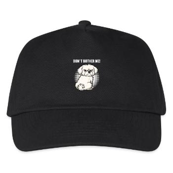 Don't Bother Me Malteser Malteserbesitzer Maltese - Kinder Basecap - Schwarz - Vorne