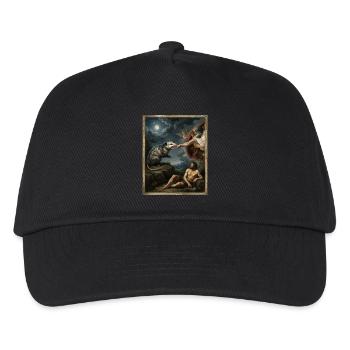 Opossum Beats God's Hand Funny Opossum Meme - Kids’ Baseball Cap - black - Front