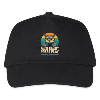 Break Reality Press Play Gamer Owl - Casquette de baseball Enfant - noir - Devant