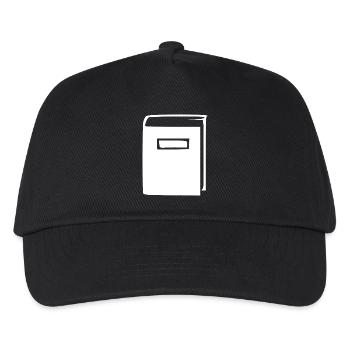 White Book - Kids’ Baseball Cap - black - Front