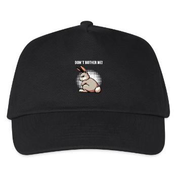Don't Bother Me Bunny Bunny Long Ear Thumper Ram - Kids’ Baseball Cap - black - Front