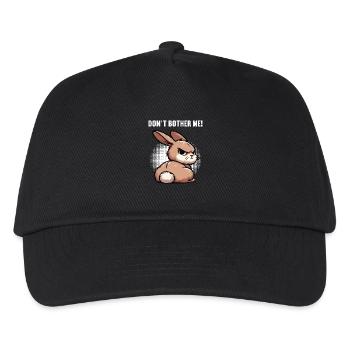 Don't Bother Me Bunny Bunny Long Ear Thumper Ram - Kids’ Baseball Cap - black - Front