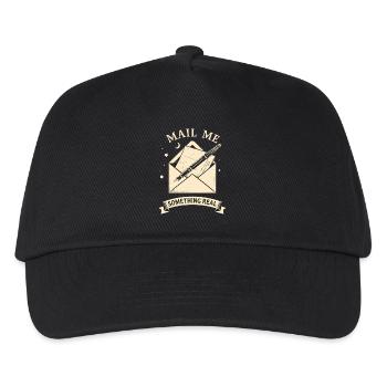 Mail Me Something Real - Kids’ Baseball Cap - black - Front