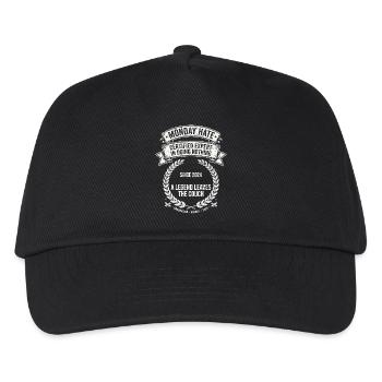 Monday Hate Certified Expert - Kids’ Baseball Cap - black - Front