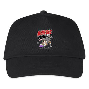 Aussie On! Australian Shepherd - Kids’ Baseball Cap - black - Front