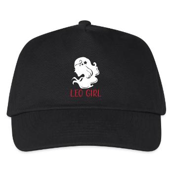 Sternzeichen Löwe - Kinder Basecap - Schwarz - Vorne