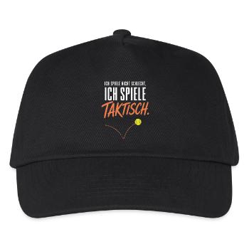 Ich spiele nicht schlecht ich spiele taktisch - Kinder Basecap - Schwarz - Vorne
