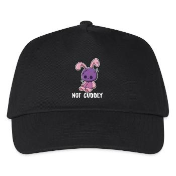 Not Cuddly – Voodoopuppe als Plüschhase - Kinder Basecap - Schwarz - Vorne