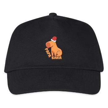 lustiges Wasserschwein Papabara t-shirt - Kinder Basecap - Schwarz - Vorne