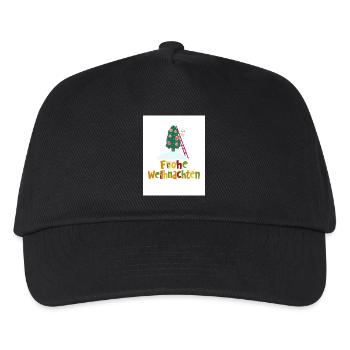Froho wihnachten - Kinder Basecap - Schwarz - Vorne