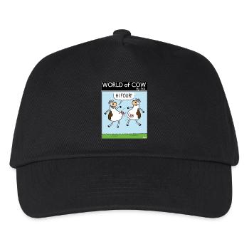 HI FOUR! - Casquette de baseball Enfant - noir - Devant