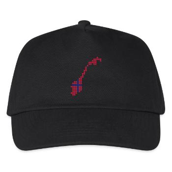 Norwegen - Kinder Basecap - Schwarz - Vorne