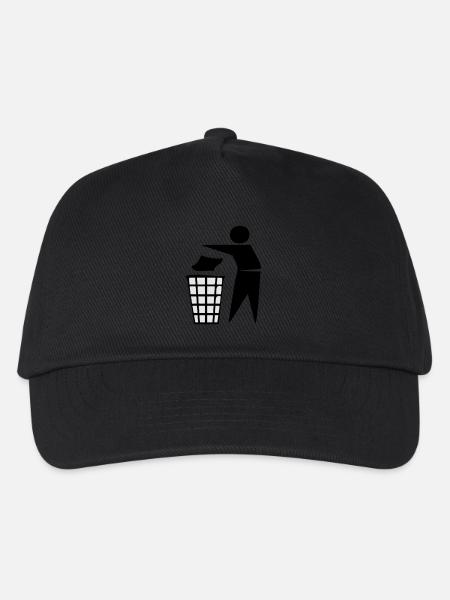 keep tidy - Kinder Basecap - Schwarz