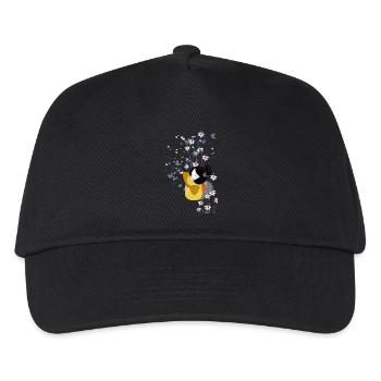 Kokeshi qui joue avec des papillons - Casquette de baseball Enfant - noir - Devant
