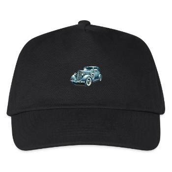 Oldtimer Oldtimer Illustration - Kinder Basecap - Schwarz - Vorne