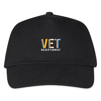 Tierarzt Rezeptionist Veterinär Sekretärin - Kinder Basecap - Schwarz - Vorne