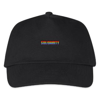 SOLIDARITÉ arc-en-ciel LGBT Pride Gay Allié - Casquette de baseball Enfant - noir - Devant