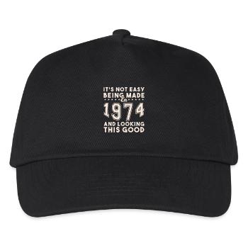 made in 1974 and looking this good - Kids’ Baseball Cap - black - Front