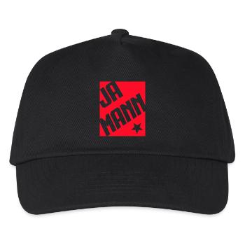 Ja Mann - Kinder Basecap - Schwarz - Vorne