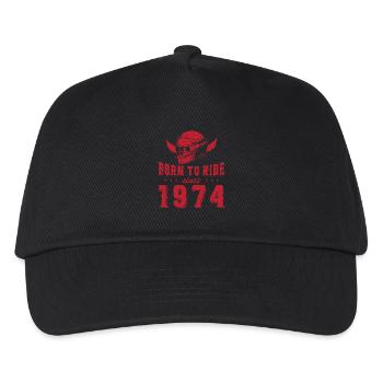 Born To Ride Since 1974 Cadeau Motard - Casquette de baseball Enfant - noir - Devant