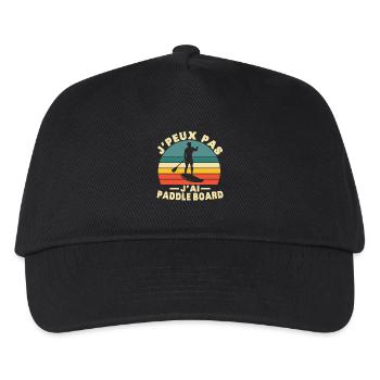 J peux pas j ai paddle board humour cadeau - Casquette de baseball Enfant - noir - Devant