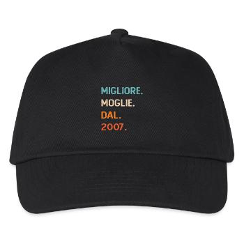 Best Wife since 2007 18 years Regalo Donna - Kids’ Baseball Cap - black - Front