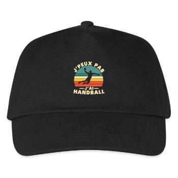 Ich kann kein Handball-T-Shirt für Handball haben - Kinder Basecap - Schwarz - Vorne