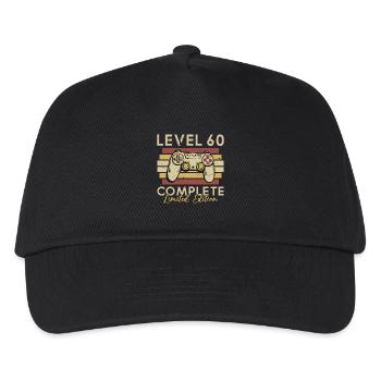 Level 60 Complete - Kids’ Baseball Cap - black - Front