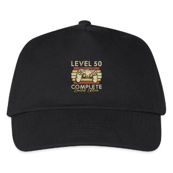Level 50 Full - Kids’ Baseball Cap - black - Front