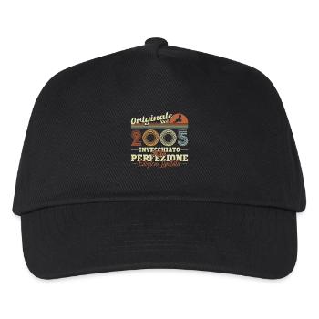 2005 Retro Vintage Birthday Gift - Kids’ Baseball Cap - black - Front