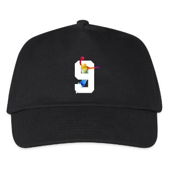 NUMÉRO 9 BASKETBALL 9E ANNIVERSAIRE - Casquette de baseball Enfant - noir - Devant