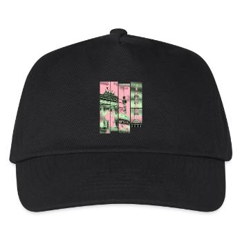 Berlin Skyline City Germany Collage Vintage - Kids’ Baseball Cap - black - Front