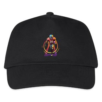 Joueur de football américain USA Amérique Sports Rétro - Casquette de baseball Enfant - noir - Devant
