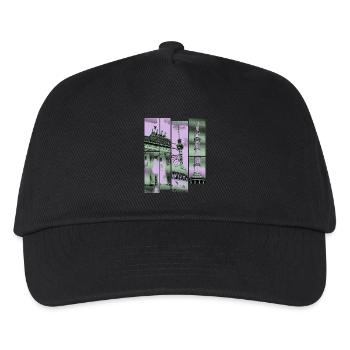 Berlin Skyline City Germany Collage Vintage - Kids’ Baseball Cap - black - Front